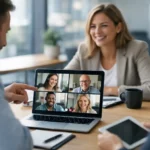 Secure online collaboration with employees